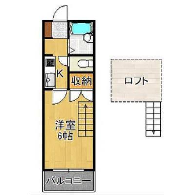 ★駅まで徒歩4分★黒崎まで電車で6分★駐車場/wi-fi無料★バストイレ別★南向き★GM北九州3の間取り図