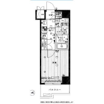 【🎉初期費用オフ｜お得なキャンペーン】【禁煙🚭】マイナビSTAY川崎レジデンス　804の間取り図