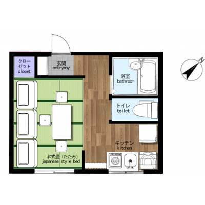 Miro Hotel 博多南の間取り図