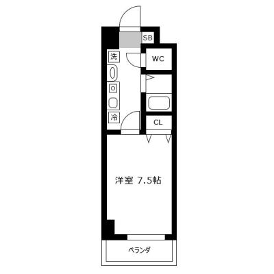 アットイン梅田11【おためしSALE】の間取り図