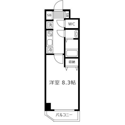 アットイン京都6-2の間取り図