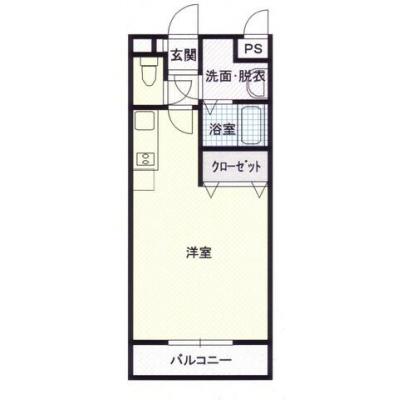 中心部まで徒歩7分　オートロック対応　　♦RAKUDA宮崎駅前2♦駐車場無♦の間取り図
