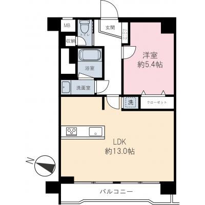 【三宿マンスリー　1LDK】〔三軒茶屋駅　徒歩12分〕〔池尻大橋駅　徒歩12分〕Wi-Fi無料の間取り図