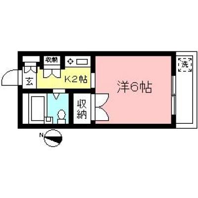 東都マンスリー エステ稲田堤【WiFi無料！京王稲田堤駅徒歩6分！】の間取り図