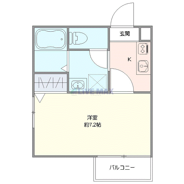 グッドステイ埼京線北戸田EASTラフィーナー■『禁煙ルーム・複数入居不可・独立洗面・浴室乾燥付』【ハイクラス】の間取り図