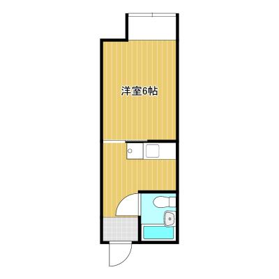 🏨🏨🏨タカラマンスリー🏨🏨🏨アベニール大分　206　大分大学付近の物件です！南大分方面へ出張のお客様におススメ♪の間取り図