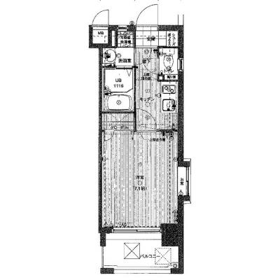 アレクサス・ラ・クラシコ／SR2号室の間取り図