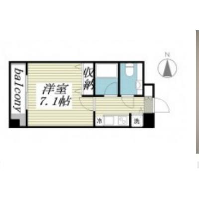 【🎉初期費用オフ｜お得なキャンペーン】【禁煙🚭/Wi-Fi無料🌐】マイナビSTAY浅草2　302の間取り図