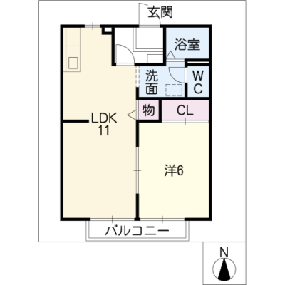 アルDEスリー小牧Base　103の間取り図