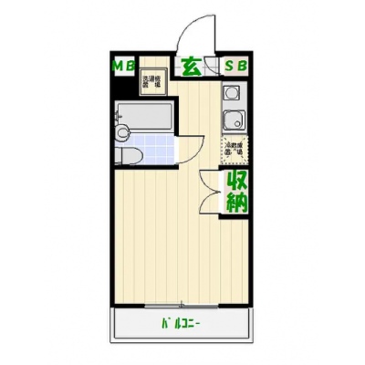 【J’sマンスリー北綾瀬 101】10月28日～入居可🌟厚さ25㎝超高密度ポケットコイルマットレス使用！千代田線始発！北綾瀬駅徒歩1分、大型商業施設も近く整った住環境☆【インターネット無料】の間取り図