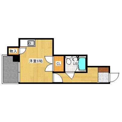 八宝ビル306（JR西広島駅徒歩3分・TVモニターホン・周辺飲食店多数）の間取り図