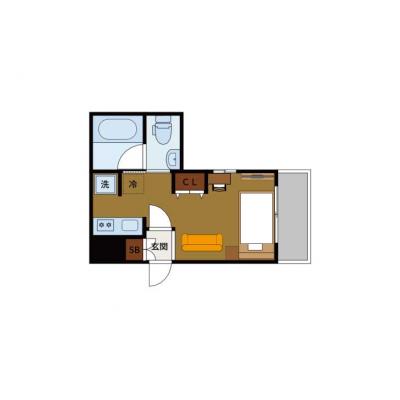 BraTTo恵比寿通【女性向け🥰】防犯設備完備で住環境良好なお部屋👍の間取り図