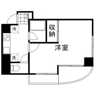 マンスリーマンション本町Ⅱ【インターネット無料・追加料金なし、オートロック付きで安心】の間取り図