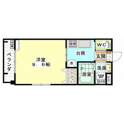 KIT【金沢駅徒歩6分♪】オール電化☆宅配BOX☆Wi-Fi無料☆角部屋の間取り図