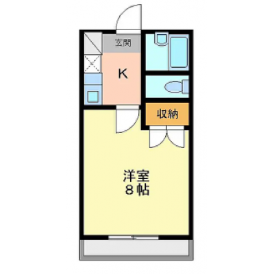 KIT【白山ICから車8分♪】バストイレ別☆Wi-Fi無料☆駐車場有の間取り図