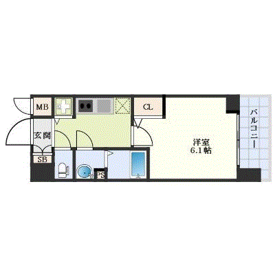 マンスリーリブマックス西大路駅東レガシー△【設備充実】≪エクセレントシリーズ≫の間取り図