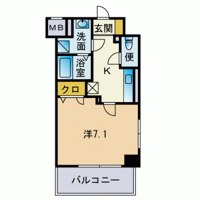 【2019年築♪全戸角部屋！】サニーコート東比恵の間取り図