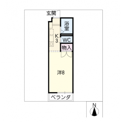 アルDEスリー本陣　305の間取り図