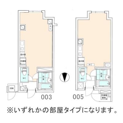 アパマートマンスリー富山駅前 桜町 1R (gc)の間取り図