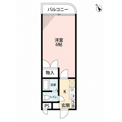 ◆パシオン尼崎園田３【バストイレ別！イオンまで徒歩６分！】 の間取り図