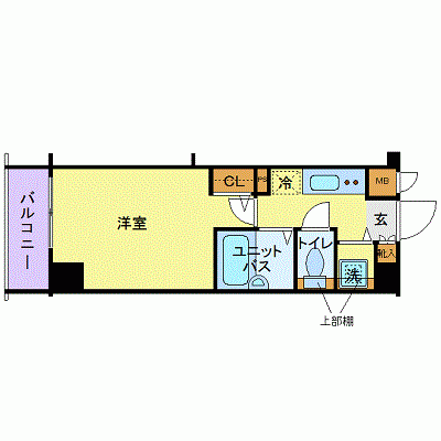 OneLife新横浜エオール【★オートロック・バストイレ別・浴室乾燥機付】の間取り図