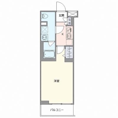 OneLife二子新地EAST【★Wi-Fi無制限・設備充実】の間取り図