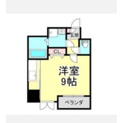 【🎉初期費用オフ｜お得なキャンペーン】【禁煙🚭/Wi-Fi無料🌐】マイナビSTAY広島京橋町　504の間取り図