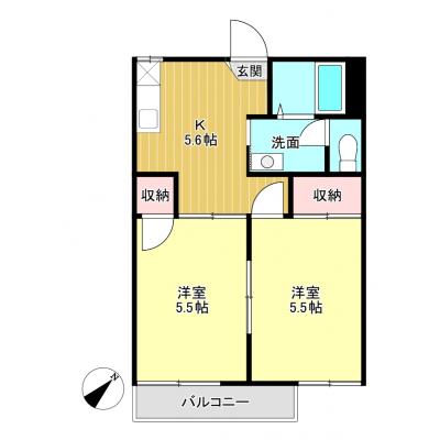ひよこマンスリー守山ジュネス（市街地から離れた静かな環境です。自宅リフォームご予定のファミリー様にオススメ！フリーWiFi無料で使い放題！）の間取り図