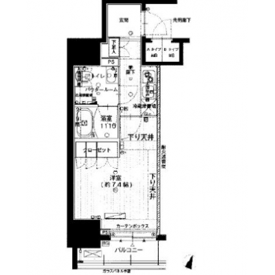 【🎉初期費用オフ｜お得なキャンペーン】【禁煙🚭/Wi-Fi無料🌐】マイナビSTAY神田淡路町　301の間取り図