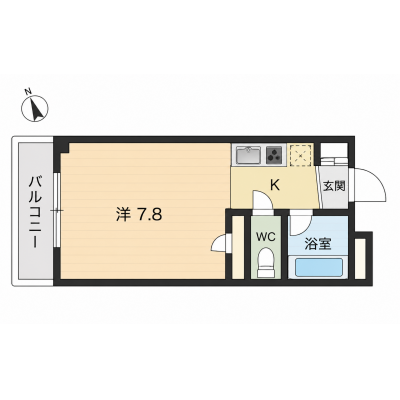 🌈新規オープンにつき表示賃料の半額！（８月末まで）🌈◆パシオン茨木２【南茨木駅近く！ネット無料】 の間取り図