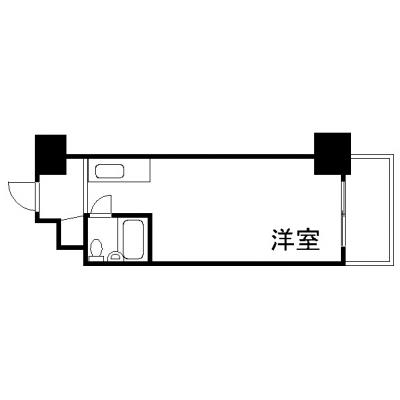 OneLife難波タウン【▼3点ユニット、エレベーター付】の間取り図