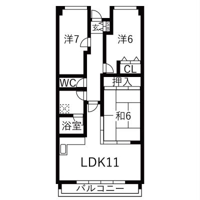 グリーンヒル千里丘の間取り図