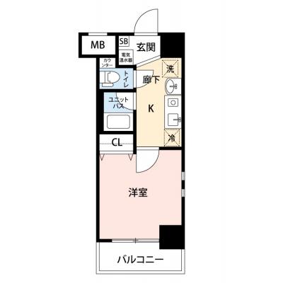 【🎉初期費用オフ｜お得なキャンペーン】【禁煙🚭/Wi-Fi無料🌐】マイナビSTAYオアシス大宮　701の間取り図