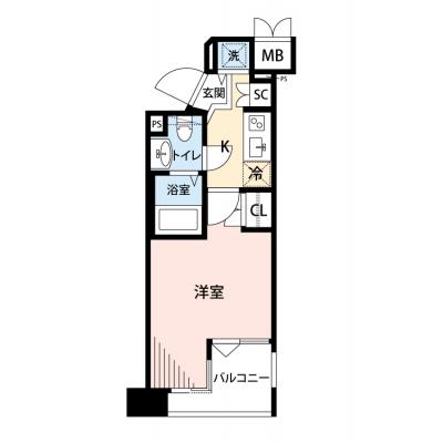 【🎉初期費用オフ｜お得なキャンペーン】【禁煙🚭/Wi-Fi無料🌐】マイナビSTAY文京本郷台　703の間取り図