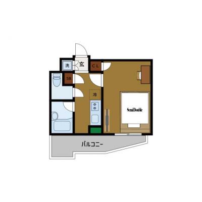 BraTTo新宿落合ルーブル【単身者＆女性向け💓】防犯面に配慮した安心の住環境👍 新井薬師前駅まで徒歩6分！の間取り図