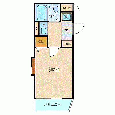 OneLife相模原ステイ【★オートロック・ユニットバスタイプ】の間取り図