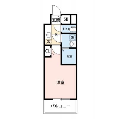 【🎉初期費用オフ｜お得なキャンペーン】【禁煙🚭/Wi-Fi無料🌐】マイナビSTAYファステート栄セントラル　1002の間取り図