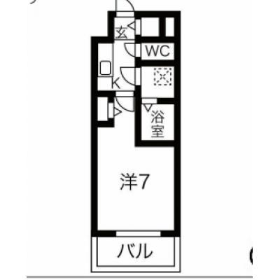 【🎉初期費用オフ｜お得なキャンペーン】【禁煙🚭/Wi-Fi無料🌐】マイナビSTAYファステート栄セントラル　1204の間取り図