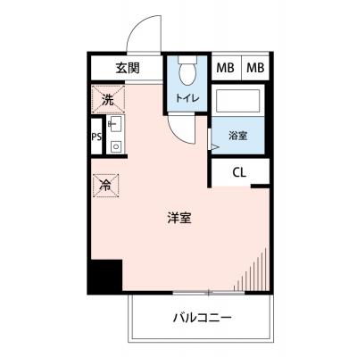 【🎉初期費用オフ｜お得なキャンペーン】【禁煙🚭/Wi-Fi無料🌐】マイナビSTAY新富町駅前　702｜聖路加国際病院周辺の間取り図