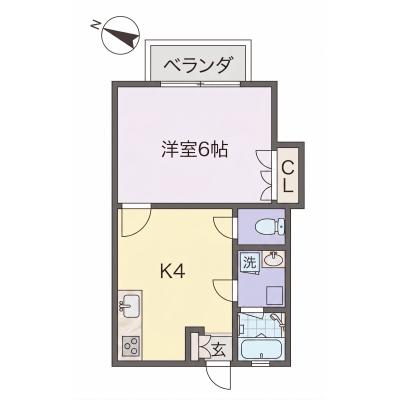 コスパだけじゃない“快適さ重視”マンスリータウン 浦和A202【無料Wi-Fiあり📶】の間取り図