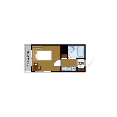 BraTTo立命館大学前【即入居スタート🥰】家具家電付き｜ 龍安寺駅まで徒歩1分の人気1Kマンスリー♪の間取り図