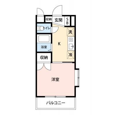 【🎉初期費用オフ｜お得なキャンペーン】【禁煙🚭/Wi-Fi無料🌐】マイナビSTAY成田　309の間取り図