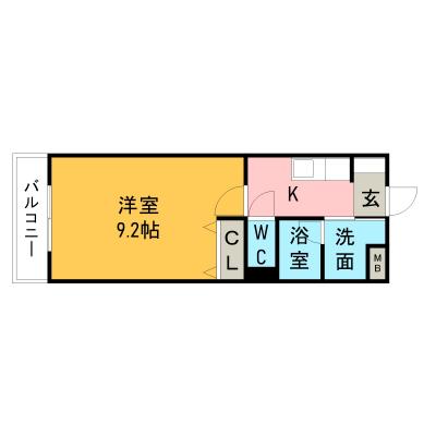 ACO中山町⭐オートロック付き⭐の間取り図