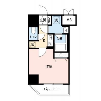 【🎉初期費用オフ｜お得なキャンペーン】【禁煙🚭/Wi-Fi無料🌐】マイナビSTAY早稲田夏目坂ガーデン　701の間取り図