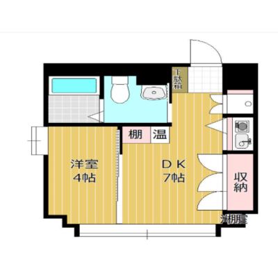 すますてマンスリー85【Wi-Fi無料】静岡市葵区本通の間取り図