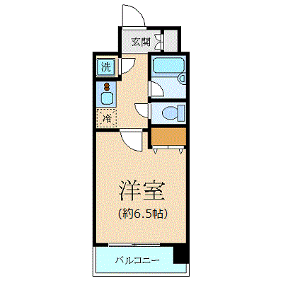 マンスリーリブマックス山手線田町ステーションフロント□【浴室乾燥・洗浄便座・2口ガス】≪スタンダードシリーズ≫の間取り図