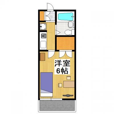 ｅすまいシティープラザ蒲生(無料Wi-Fi・禁煙)★蒲生駅徒歩約2分の好立地♪駅前にスーパーがあるので買い物も楽々★の間取り図