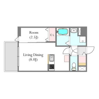 【MP長崎CENTRAL】1LDKの間取り図
