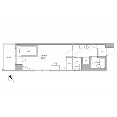 RマンスリーNo.75　センター南駅【駅徒歩2分！】の間取り図