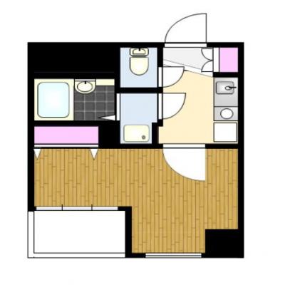 ★最短8月7日より入居可能★　G-style.BB東京　日本橋　馬喰町駅前3B（禁煙）【嬉しいインターネット料金込み♪食器類や調理器具等の生活備品も日額料金に含んでいます♪】の間取り図